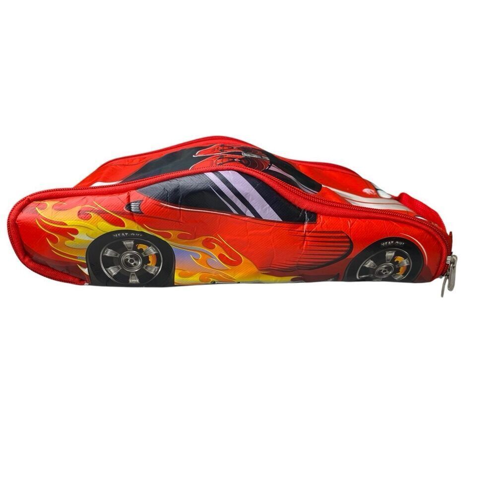 ZipBin Race Car Play Mat Storage Bag Kids Toy Organizer Red Carry Case Boys